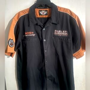Harley Davidson 105th Anniversary Button Front Shirt